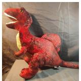Red Dino plush doll 28" long