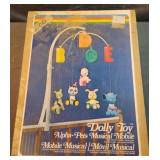 Vintage Dolly Toy Alpha-Peta Musical Mobile. In