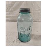 Vintage blue Ball Perfect Mason blue jar 2 qt
