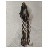 Vintage hand-forged horse leg chain