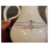 Vintage porcelain floral tea pot