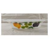 Vintage Fire King Divided Vegetable Dish Fruit
