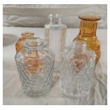 Decorative glass bottles up to 5"