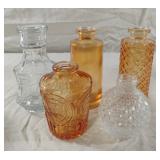 Decorative glass bottles up to 5"