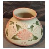 Floral ceramic candle shade made in Thailand 4"