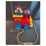 vintage Disney Mickey Mouse popping pull toy