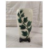 Royal Copley Pottery Vase: Mid Century Green Ivy