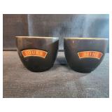 two Baileys Irish Cream "Yours & Mine" ceramic