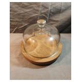 Cheese board with dome
