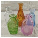 Decorative glass bottles up to 6"