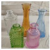 Decorative glass bottles up to 6"