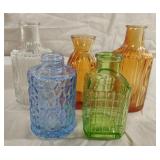 Decorative glass bottles up to 5"