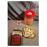 Koozies, metal tray, amethyst tree and more.....