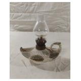 Vintage miniature ceramic "Aladdin" style oil