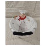 Chef ceramic serving bowl