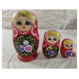 Hand-painted traditional Russian nesting doll
