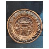 vintage Coppercraft Guild copper wall hanging