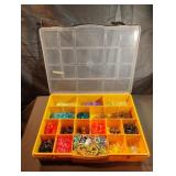 Plastic organizer with loom bands