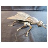 Vintage Brass Fly ashtray. Italian art Deco  The