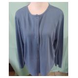 Bobby Brooks ladies size XL blue catdigan