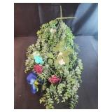 Faux greenery and flowers
