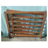 Wood baby gate