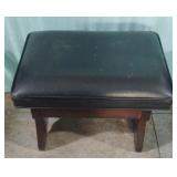 Ethan Allen foot stool with contents of sewing