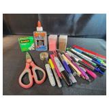 Glitter, sharpies, scissors