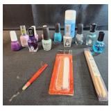Nail polish, tweezers, nail files and more