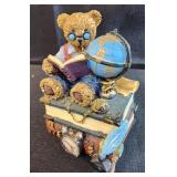 Papa Bear Scholar" vintage music box that plays