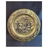 vintage Peerage embossed brass wall plate