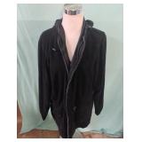 Reversible jacket with hood. Unknown size