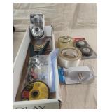 Lock, electrical tape and more......