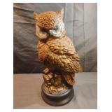 Vintage Great Horned Owl statue 11 1/2" tall