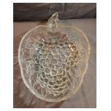 Vintage Indiana Clear Glass Grape Cluster Salad