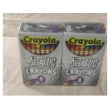 Crayola Metallic Crayons 12-8 ct packs