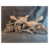 2 pair Vintage Syroco Bird on Dogwood Branch Wall