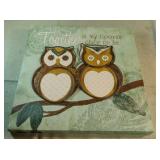 Owl-themed canvas wall art