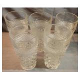 Vintage Anchor Hocking Wexford diamond cut 5.5"