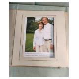 George and Laura Bush signed photo