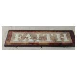 Faith wood wall decor