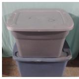 2 totes with lids