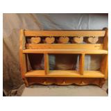 Wood decorative wall shelf 21 x 15