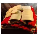 Football jerseys and pads