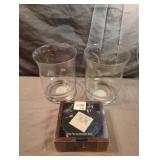 Indiana Glass candle holders and 4pc photo