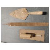 Trowels and file