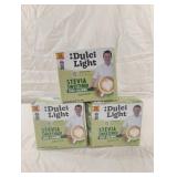 Dulci Light Stevia Sweetener 3-100 ct boxes. Exp.
