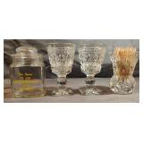Vintage crystal and glass