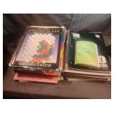 Notebooks, notebook paper, construction paper and