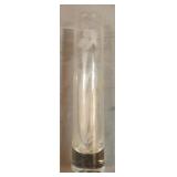 Vintage etched floral bud vase